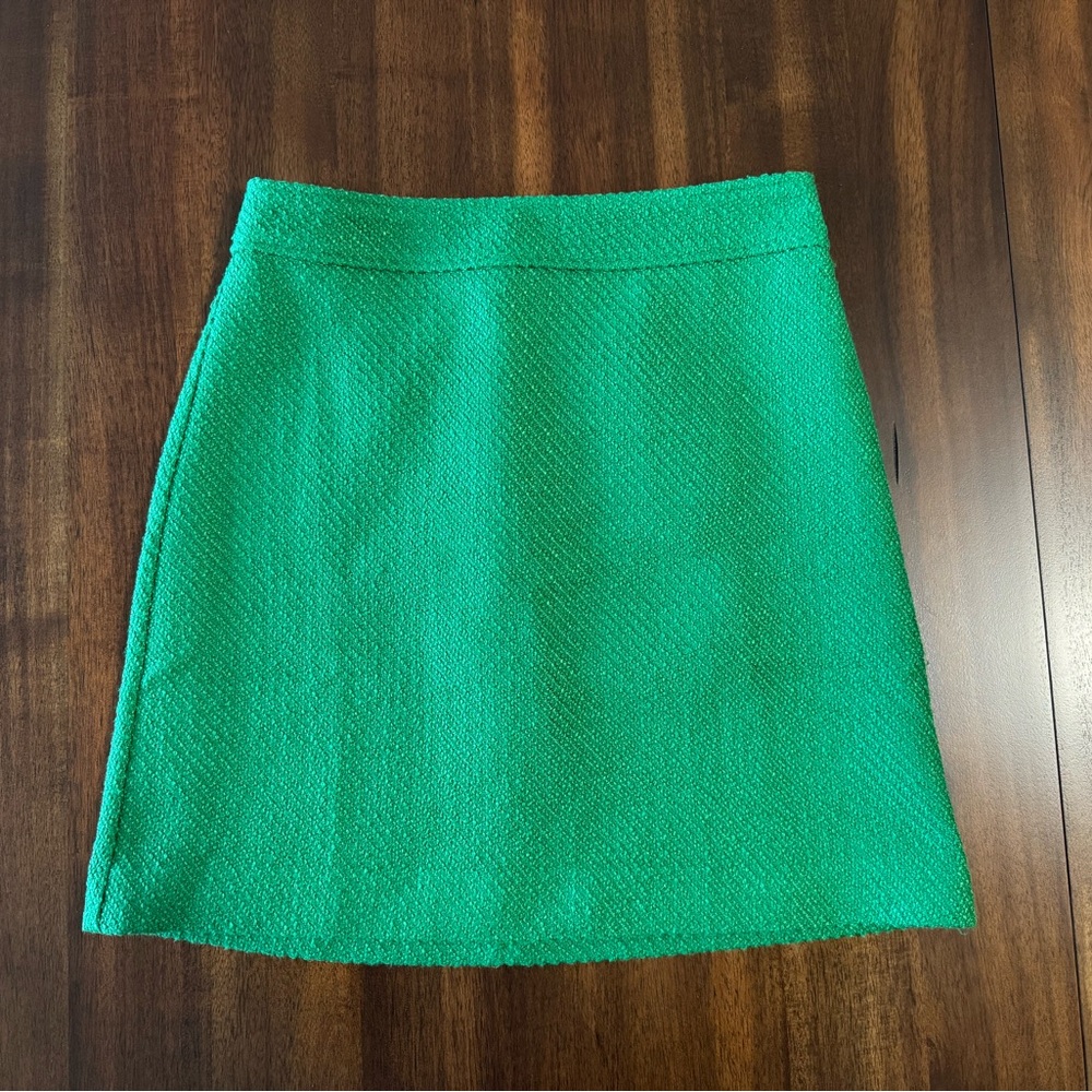 J Crew Tweed A-line Skirt